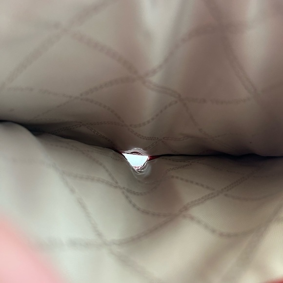 Michael Kors NWOT Adele Double Zip Red Pebble Leather Phone Wristlet - Picture 3 of 5